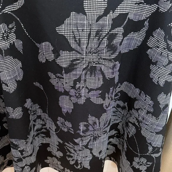 AA Studio Floral and hound tooth Black and Gray Dress size 18 - Picture 4 of 8